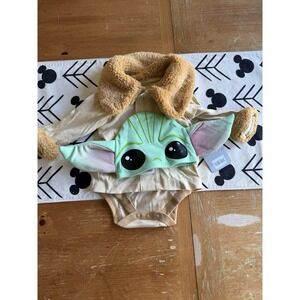 Baby Green Alien Ear Hooded Costume Bodysuit - Kids Costume